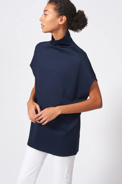 Ponte Funnelneck Top - Navy
