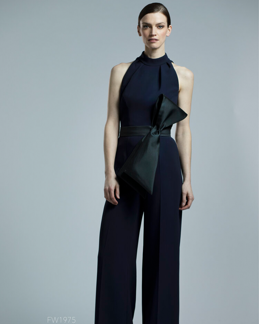 Halter Neck Jumpsuit - Black