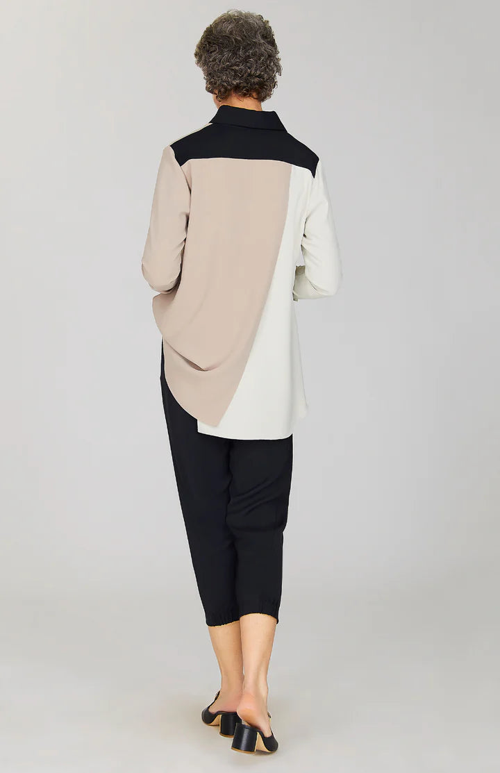 Long Button Down Shirt in Drift