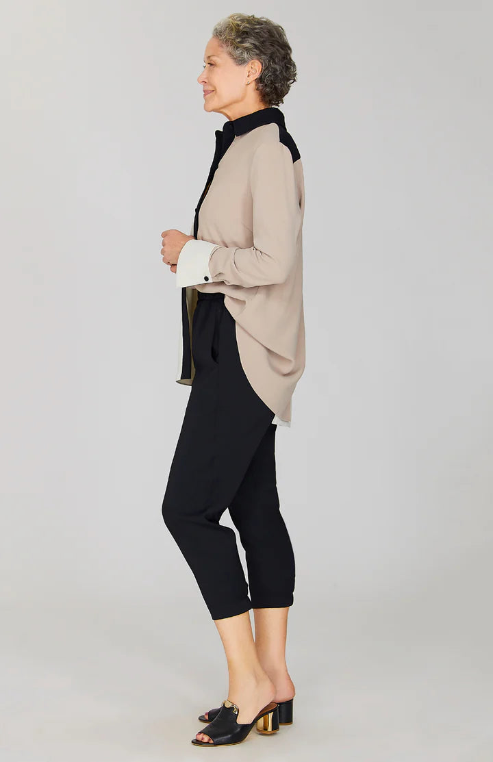 Long Button Down Shirt in Drift
