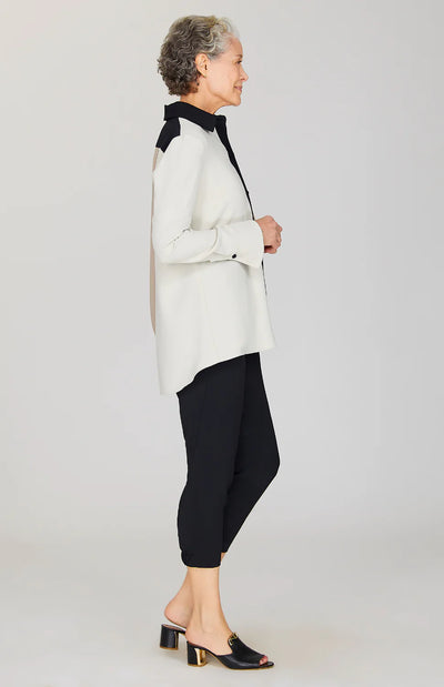 Long Button Down Shirt in Drift
