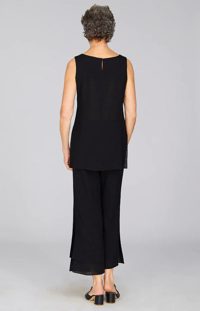 Microlinen Double Layer Pant in Black