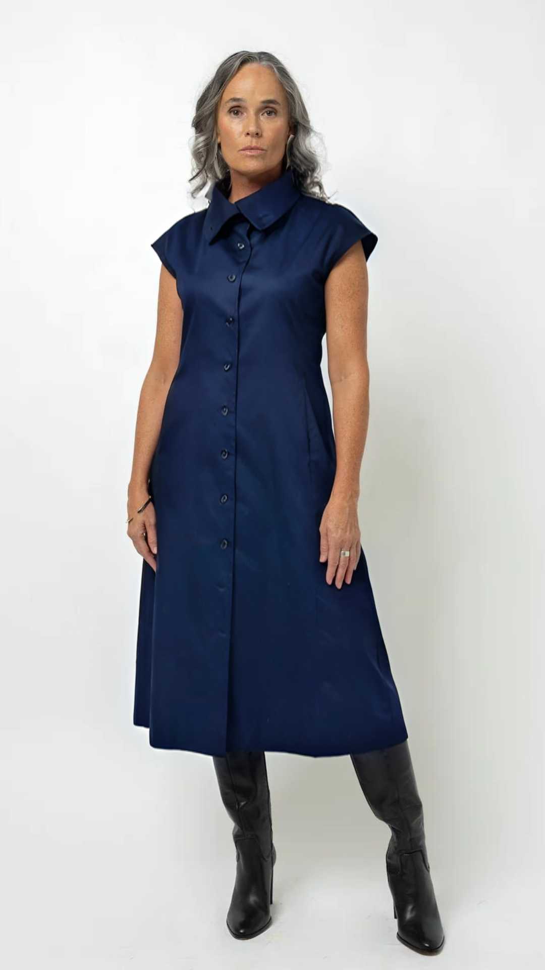 The Alliteration Dress - Navy