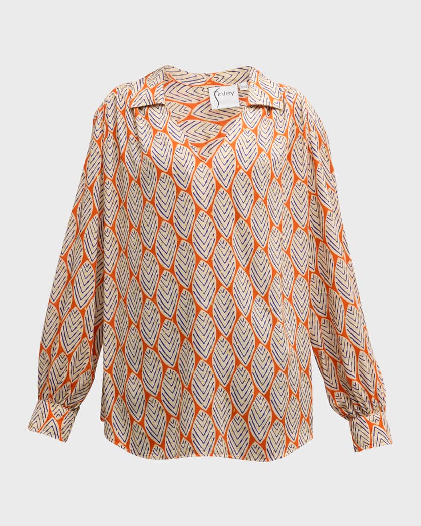 Davy Sparkle Leaf Blouse
