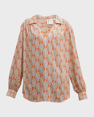 Davy Sparkle Leaf Blouse