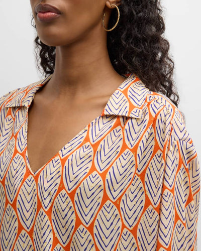 Davy Sparkle Leaf Blouse