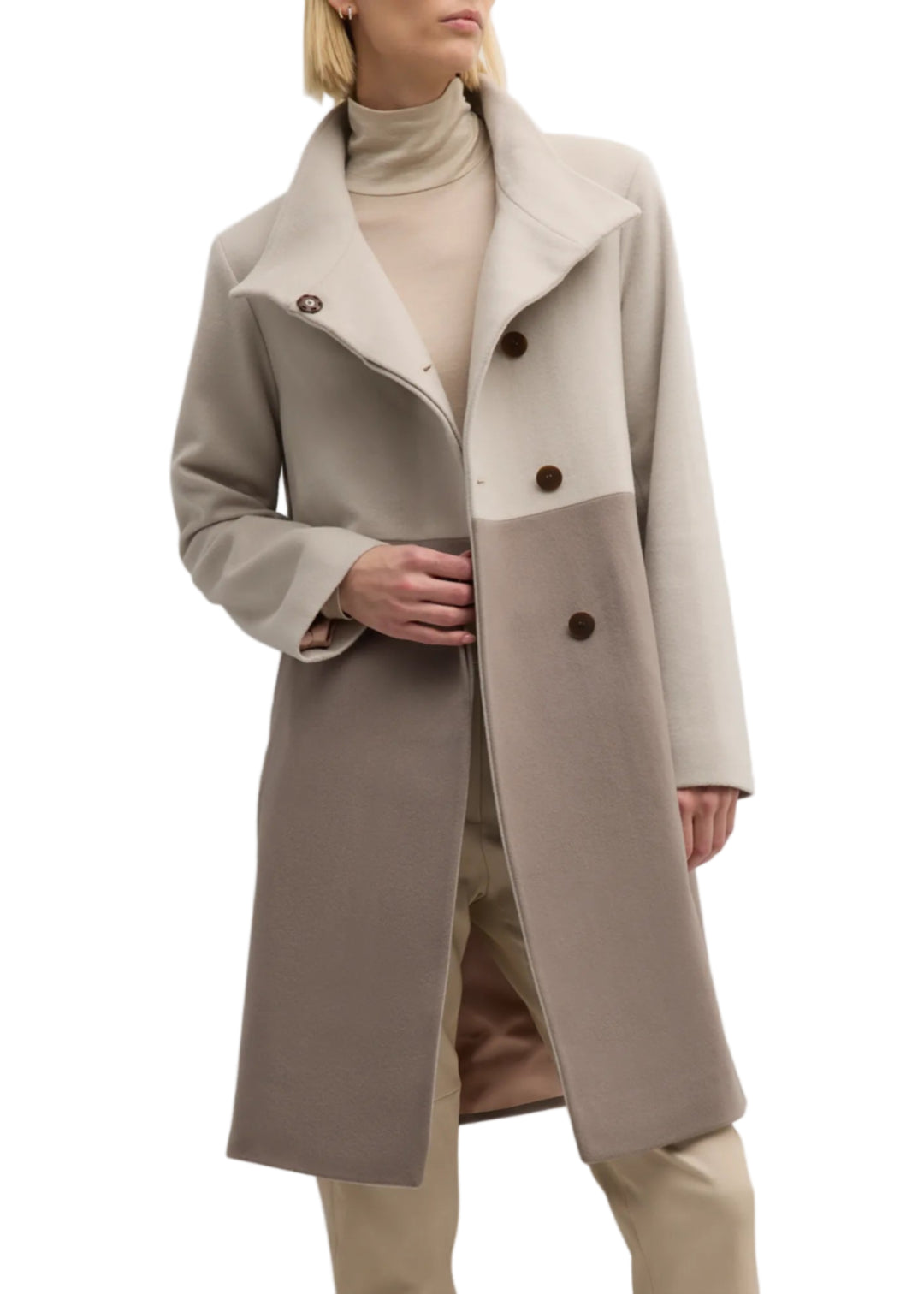Fleurette stand collar coat sales