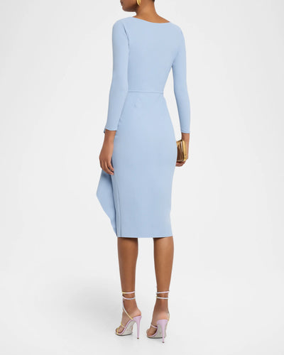 Sayon Midi Dress in Retro Blue