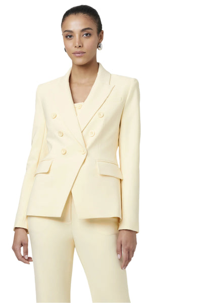 Kylie Double Breasted Blazer in Butter
