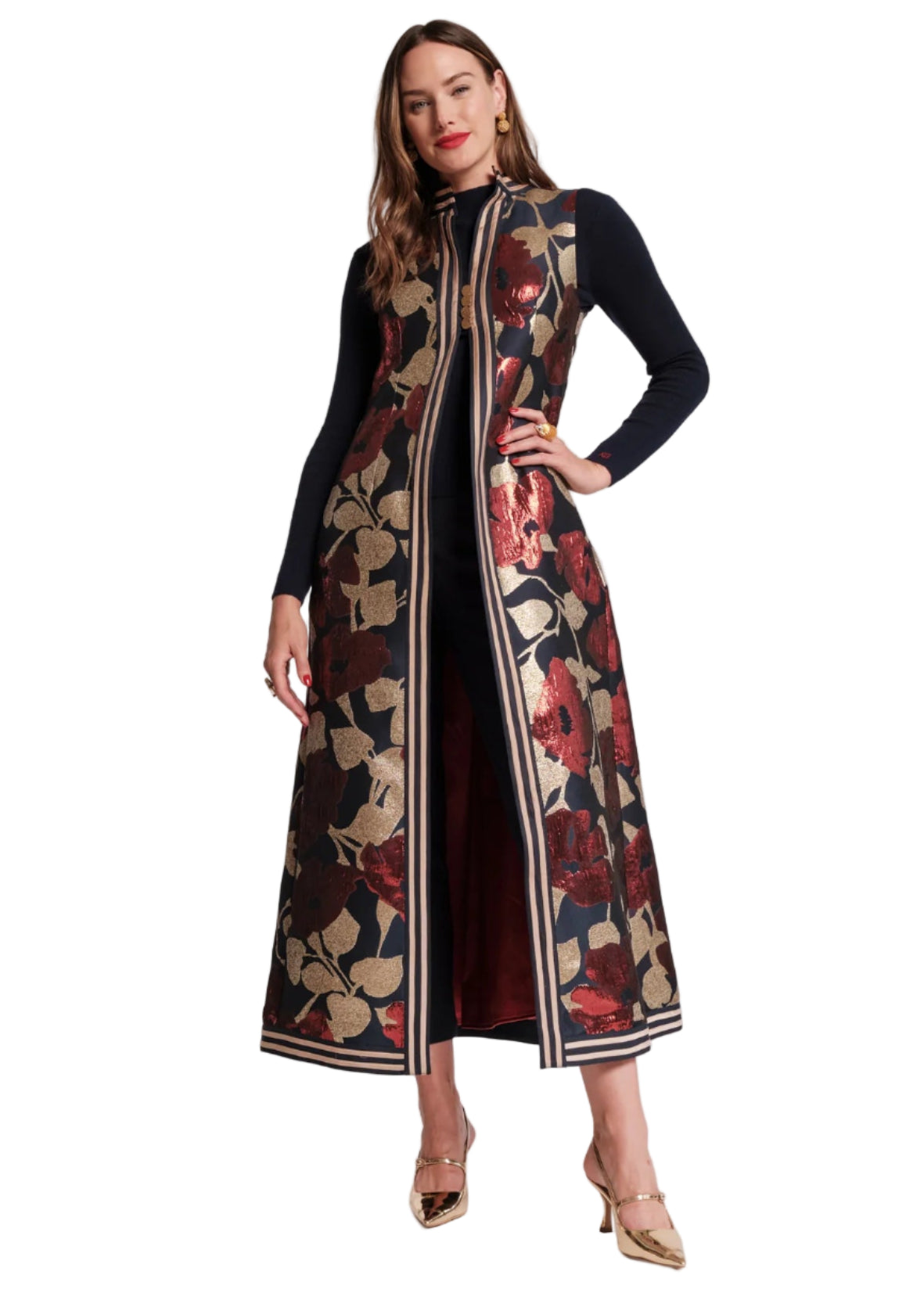 Susie Jacket in Floral Floating Jacquard