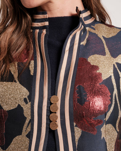 Susie Jacket in Floral Floating Jacquard