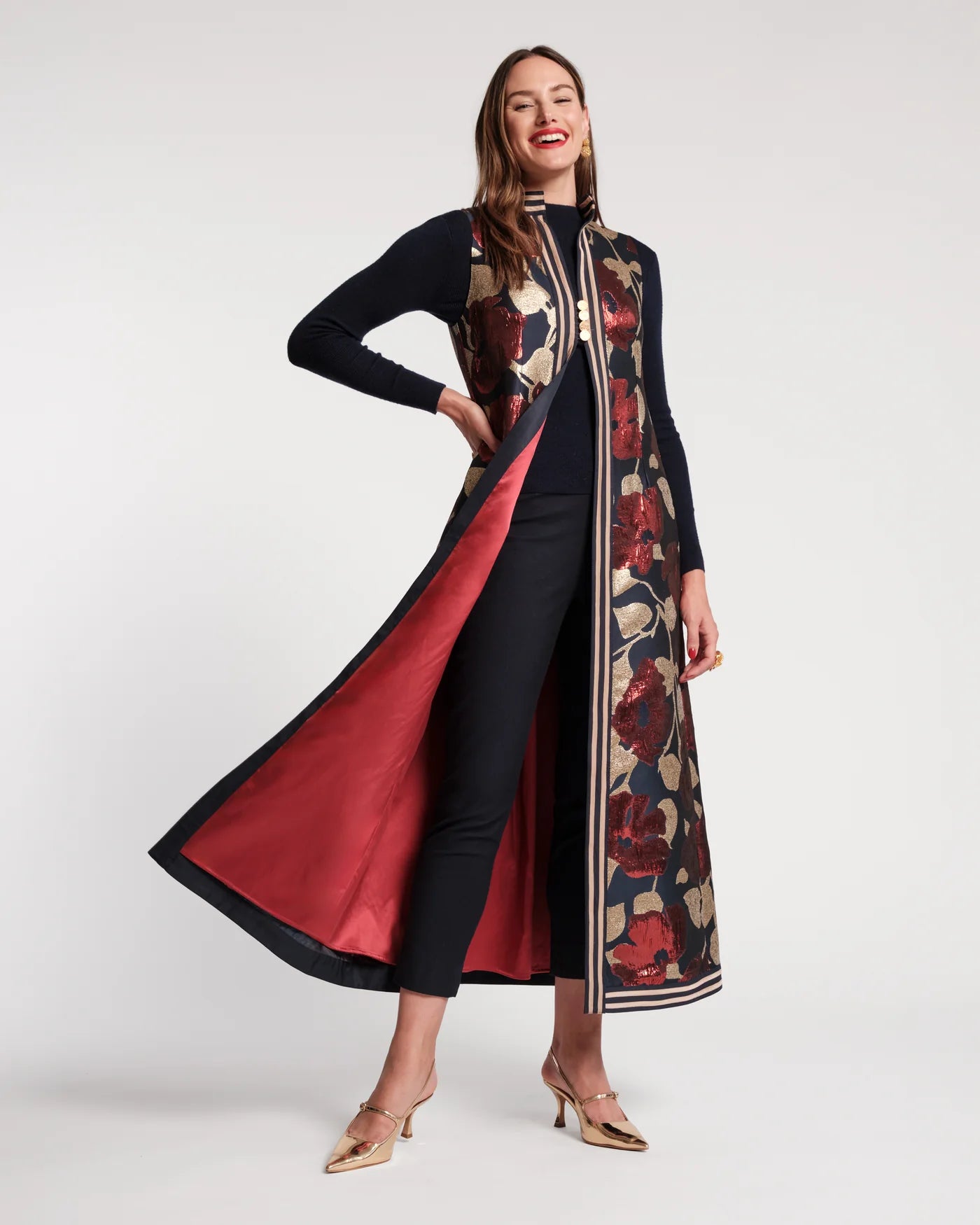 Susie Jacket in Floral Floating Jacquard