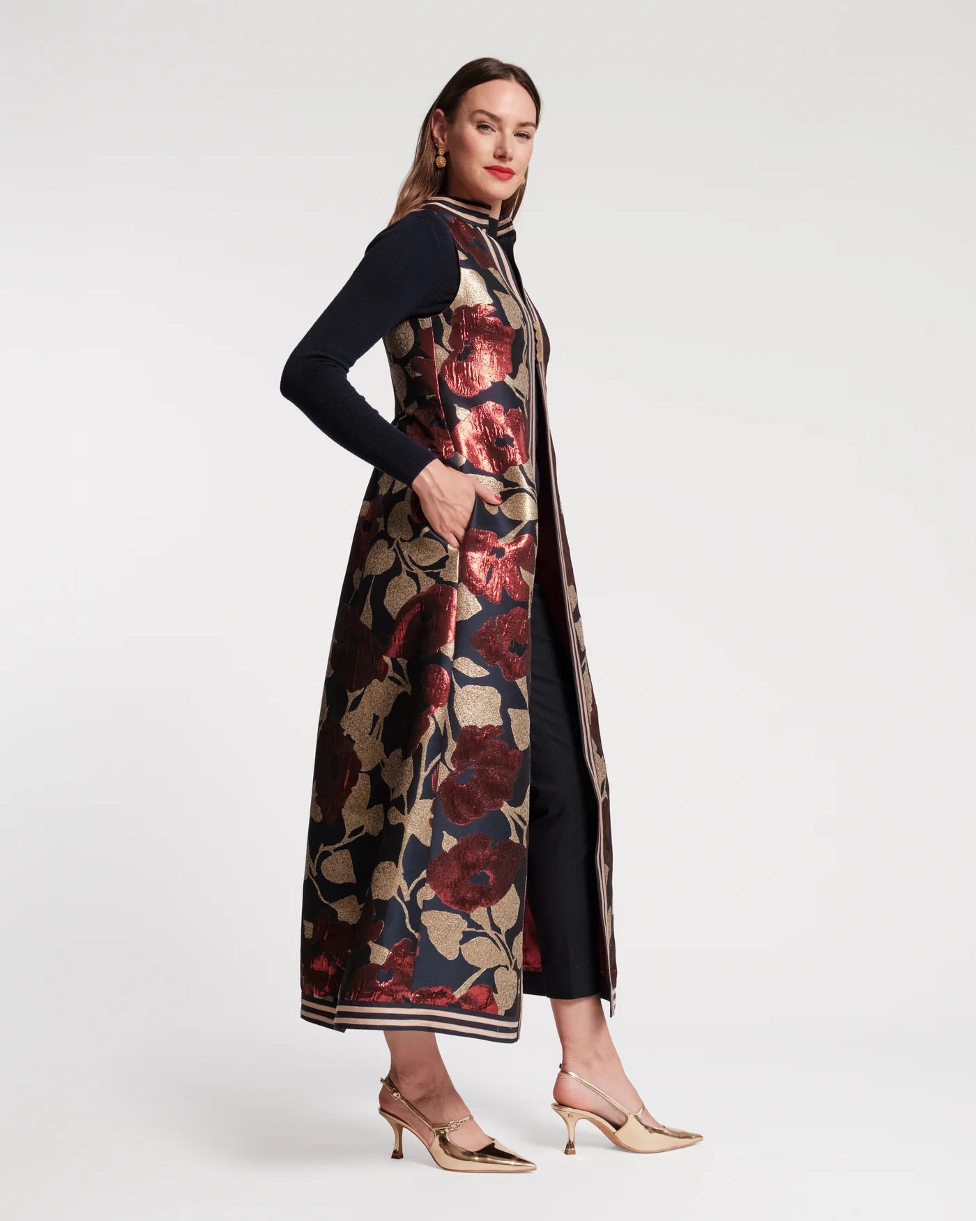Susie Jacket in Floral Floating Jacquard