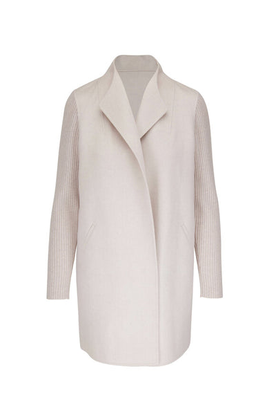 Rib Sleeve Coat - Birch