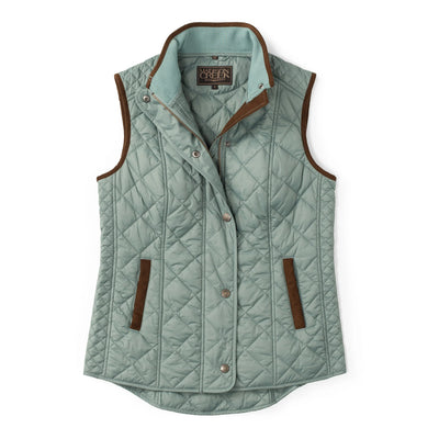 Vista Quilted Nylon Vest in Topaz