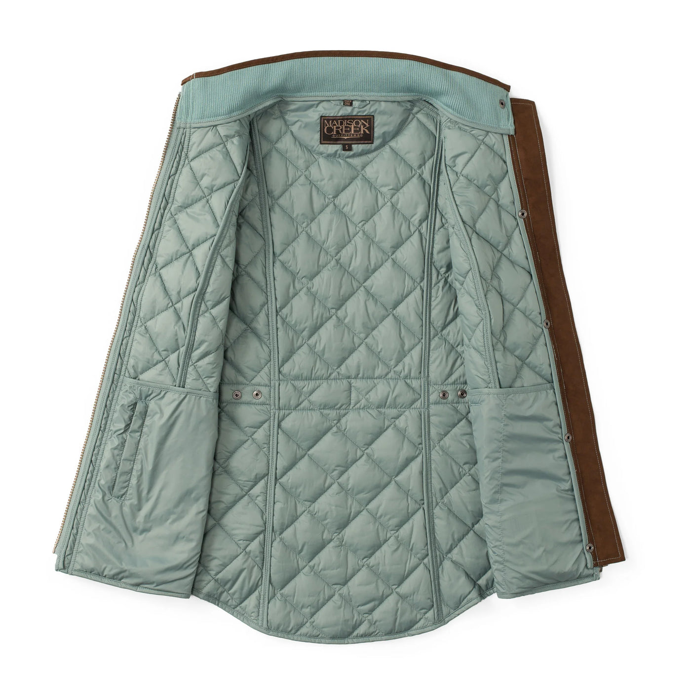 Vista Quilted Nylon Vest in Topaz
