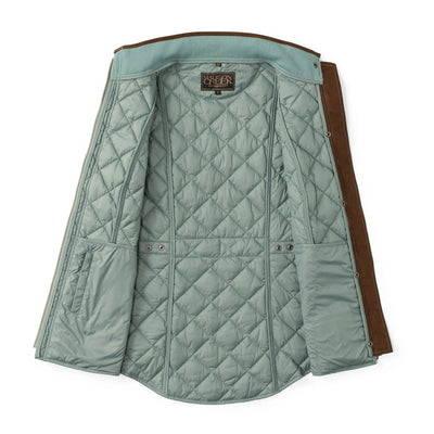 Vista Quilted Nylon Vest in Topaz