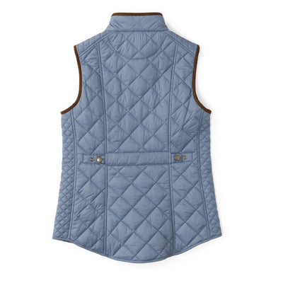 Vista Quilted Nylon Vest in Blue