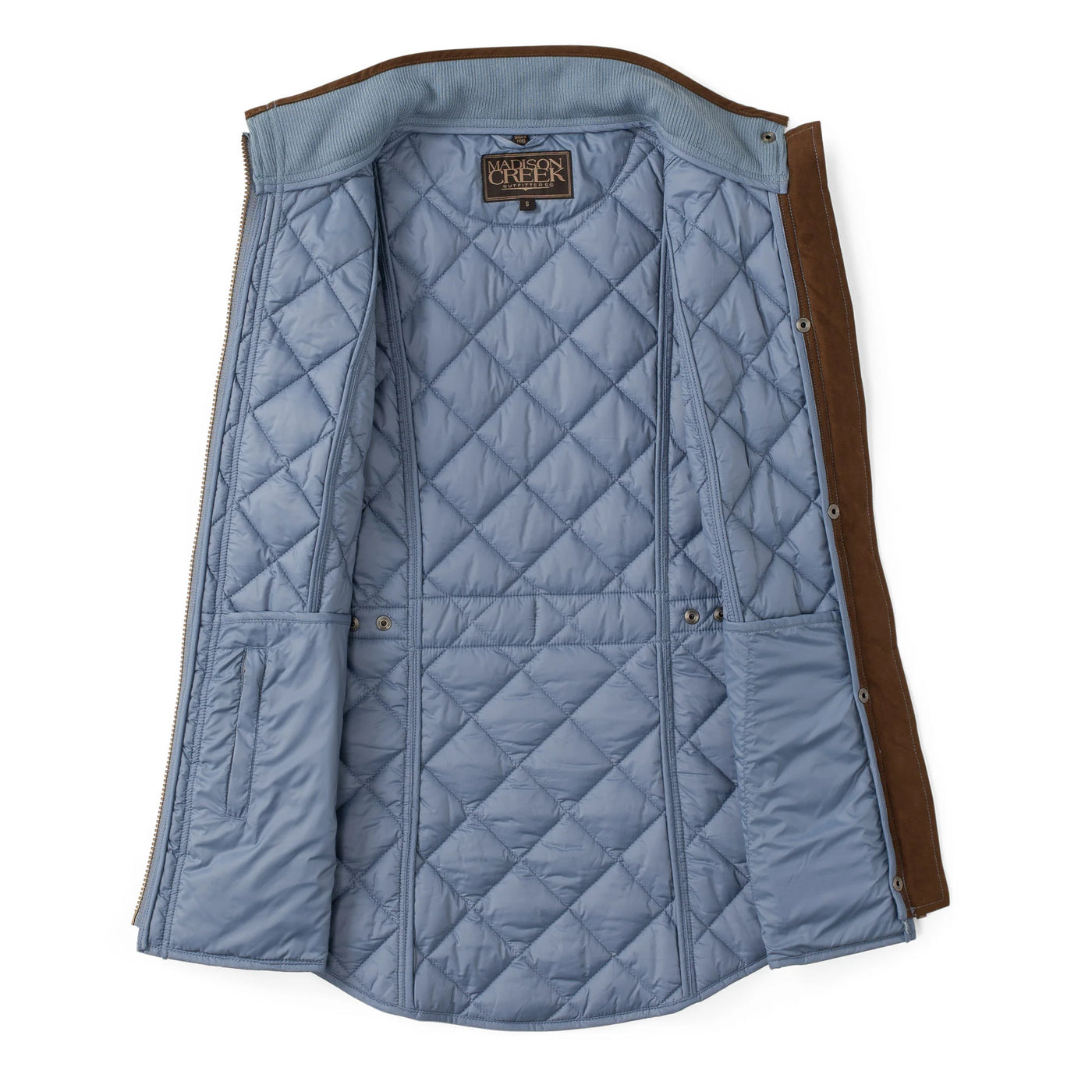 Vista Quilted Nylon Vest in Blue