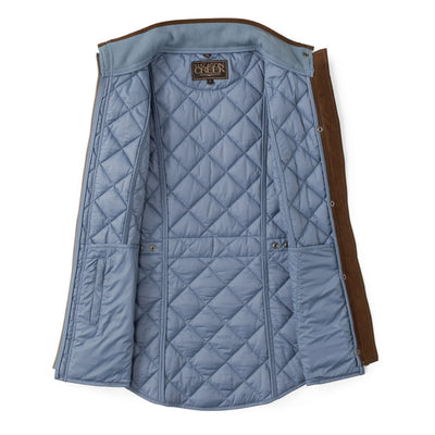 Vista Quilted Nylon Vest in Blue