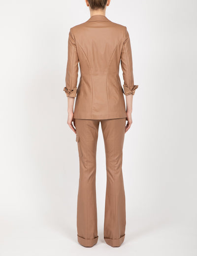 Coated Viscose Stretch Jacket