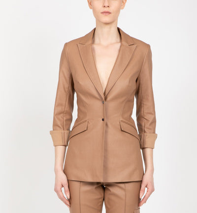 Coated Viscose Stretch Jacket