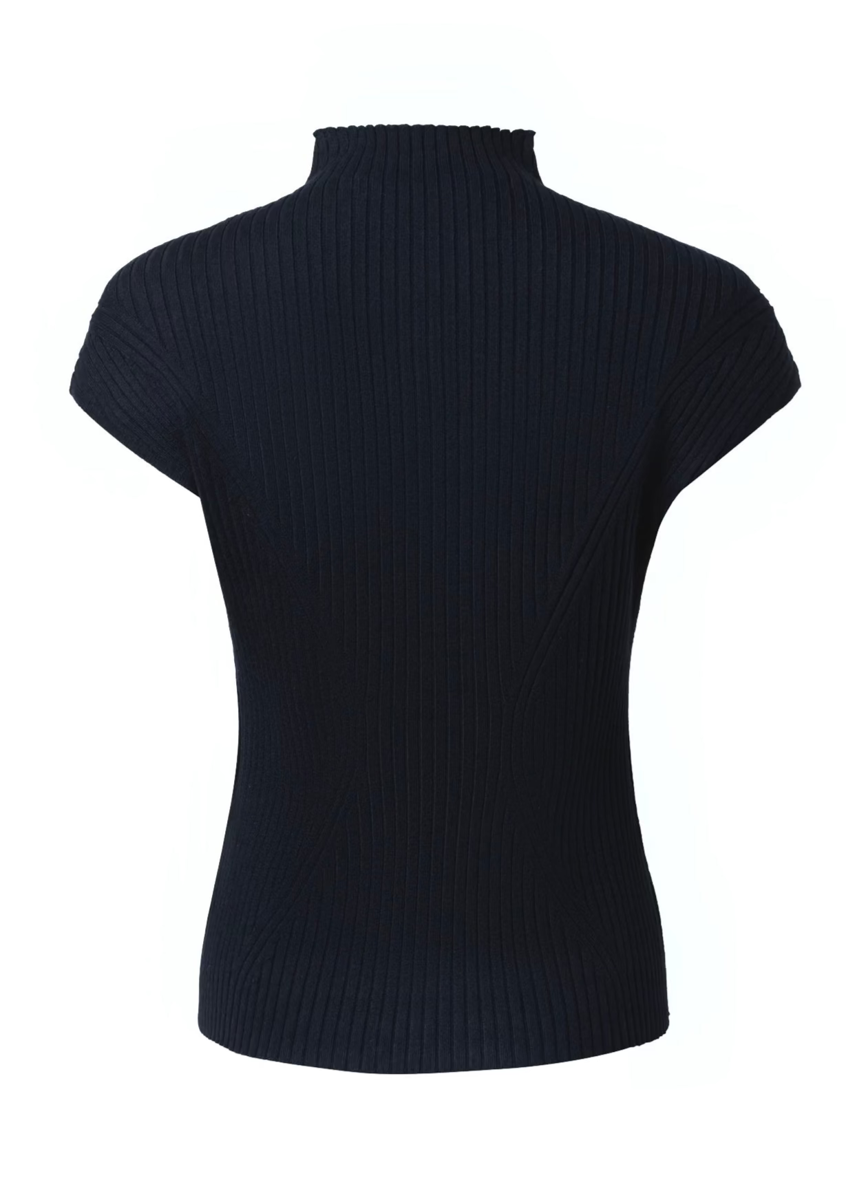 Cheminee Rib Top in Black