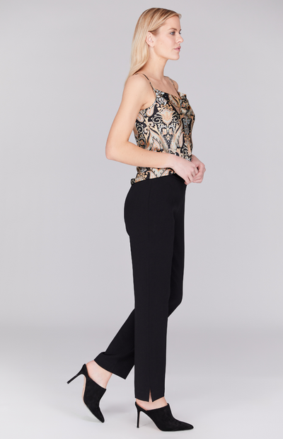 PREORDER Silk Paisley Drape Front Camisole