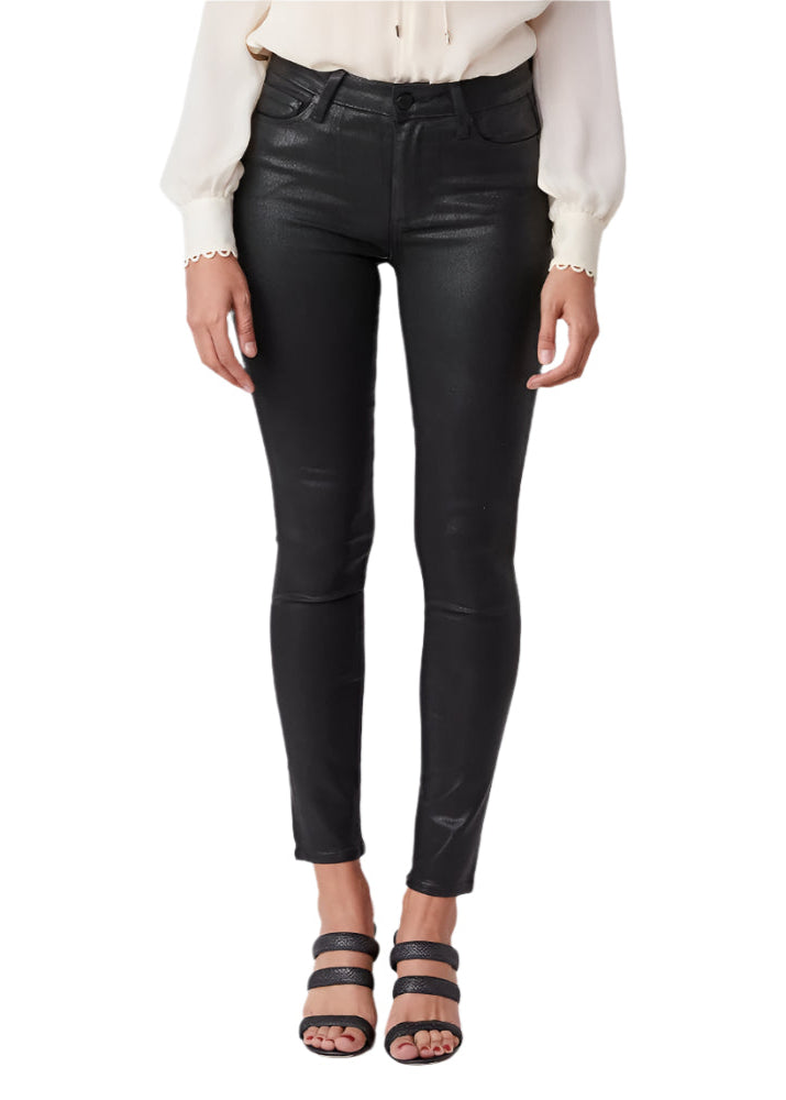 Hoxton Ankle Pant in Black Fog Luxe Coating