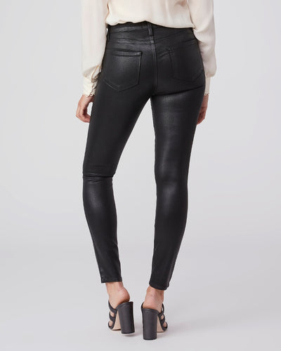 Hoxton Ankle Pant in Black Fog Luxe Coating
