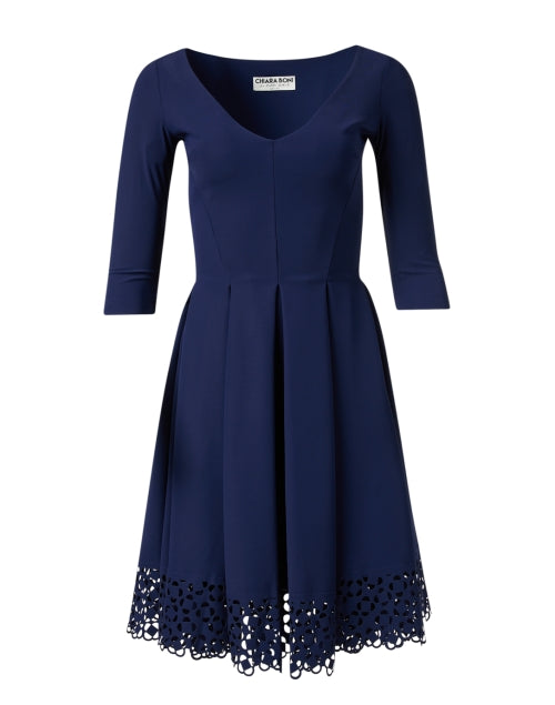 Naffy V-Neck Fit-&-Flare Dress